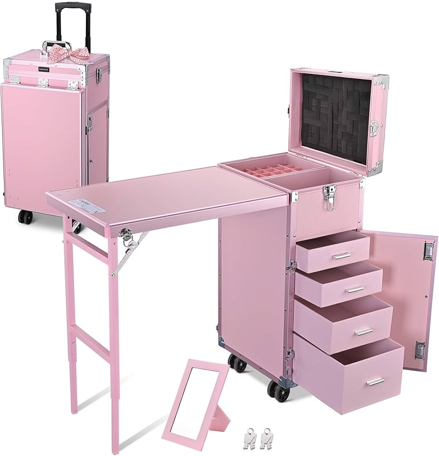 Amazon.co.jp: BYOOTIQUE 折りたたみ みドレッサー 取り外し可能 伸縮